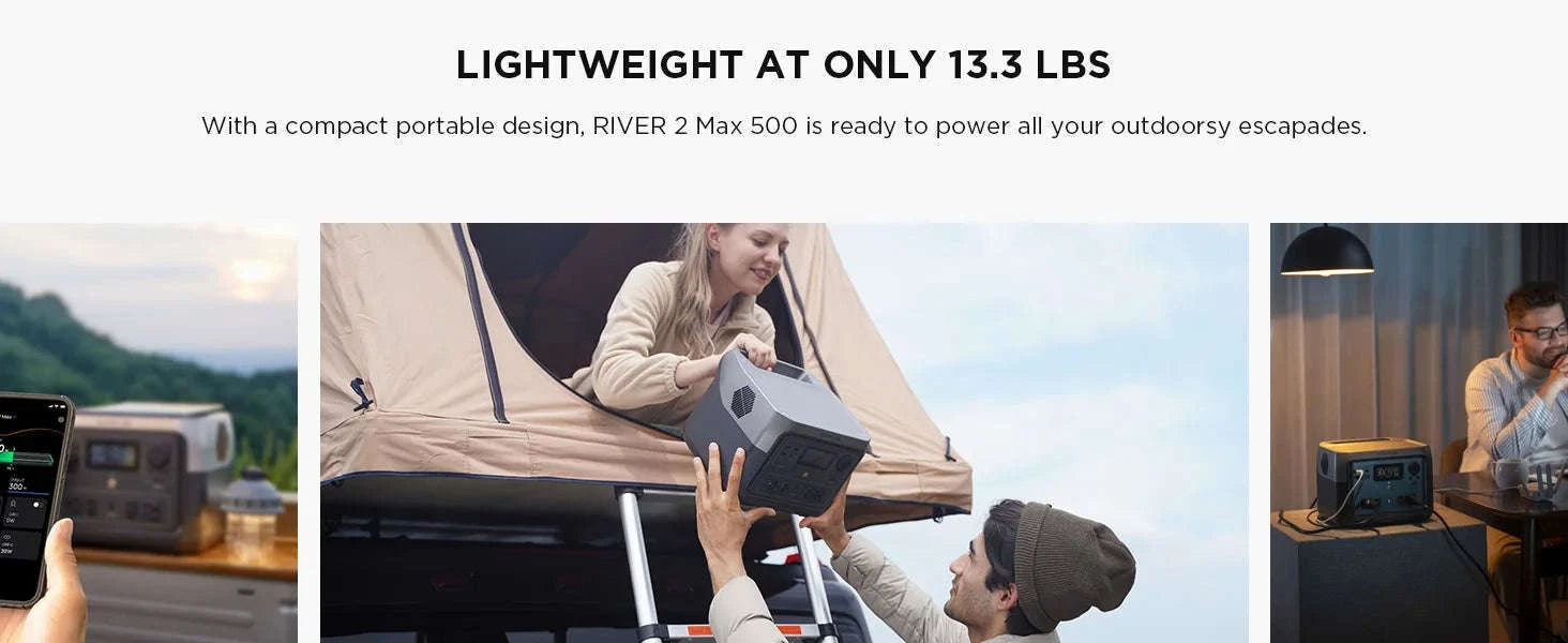 Portable Power Station 499Wh with Bag-River 2 Max 499Wh / United States / US