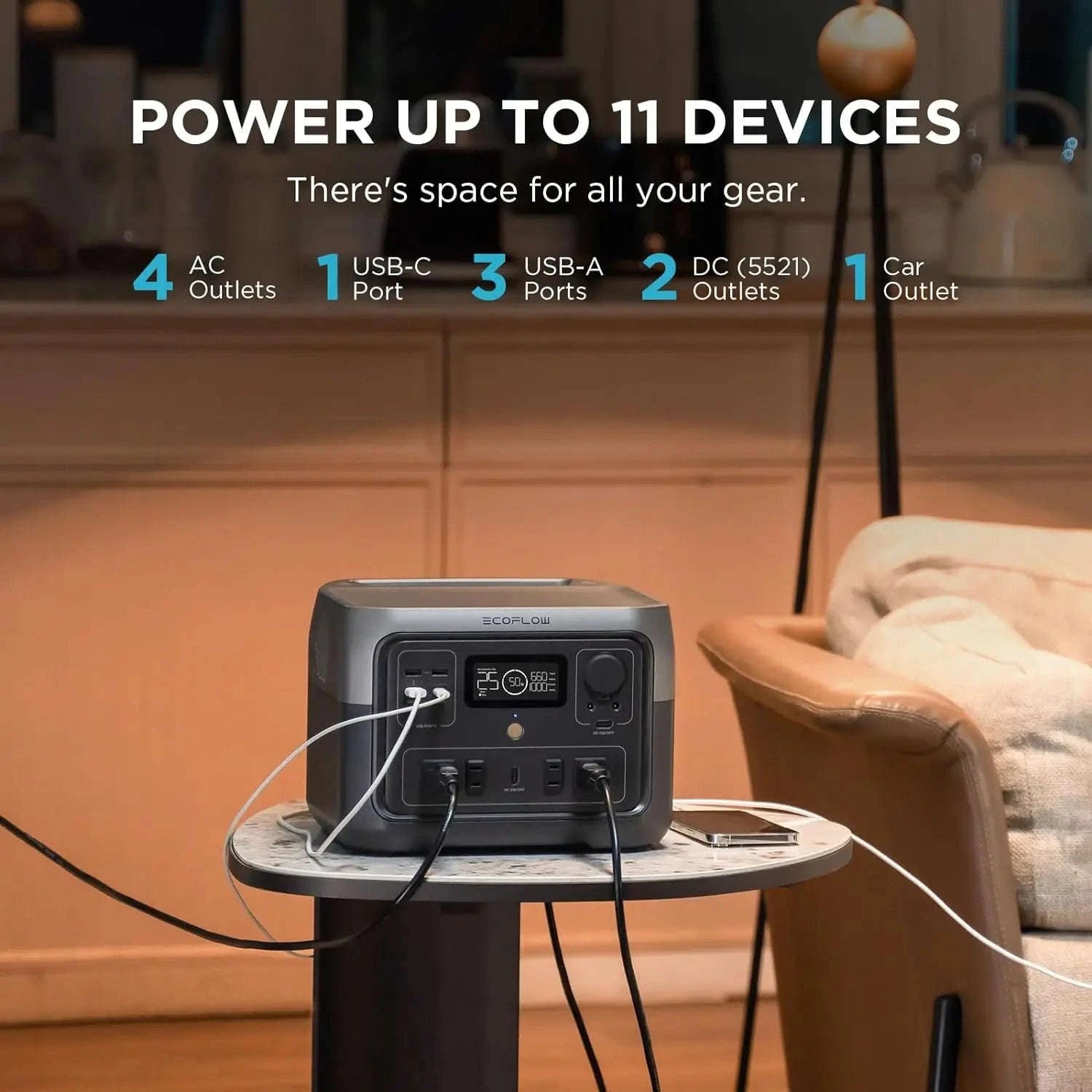 Portable Power Station 499Wh with Bag-River 2 Max 499Wh / United States / US