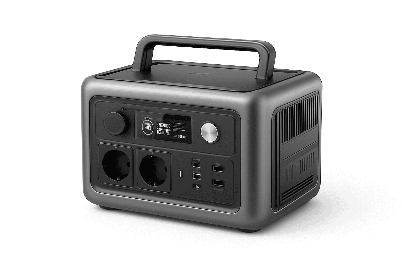 Portable Power Station 600W 299Wh LiFePO4 Solar Generator-R600-Black / france / UK