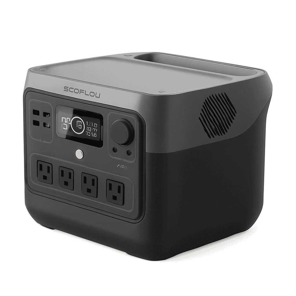 Portable Power Station 716Wh LiFePO4 Battery with 4 AC Outlets-River 2 Pro 716Wh / United States / US