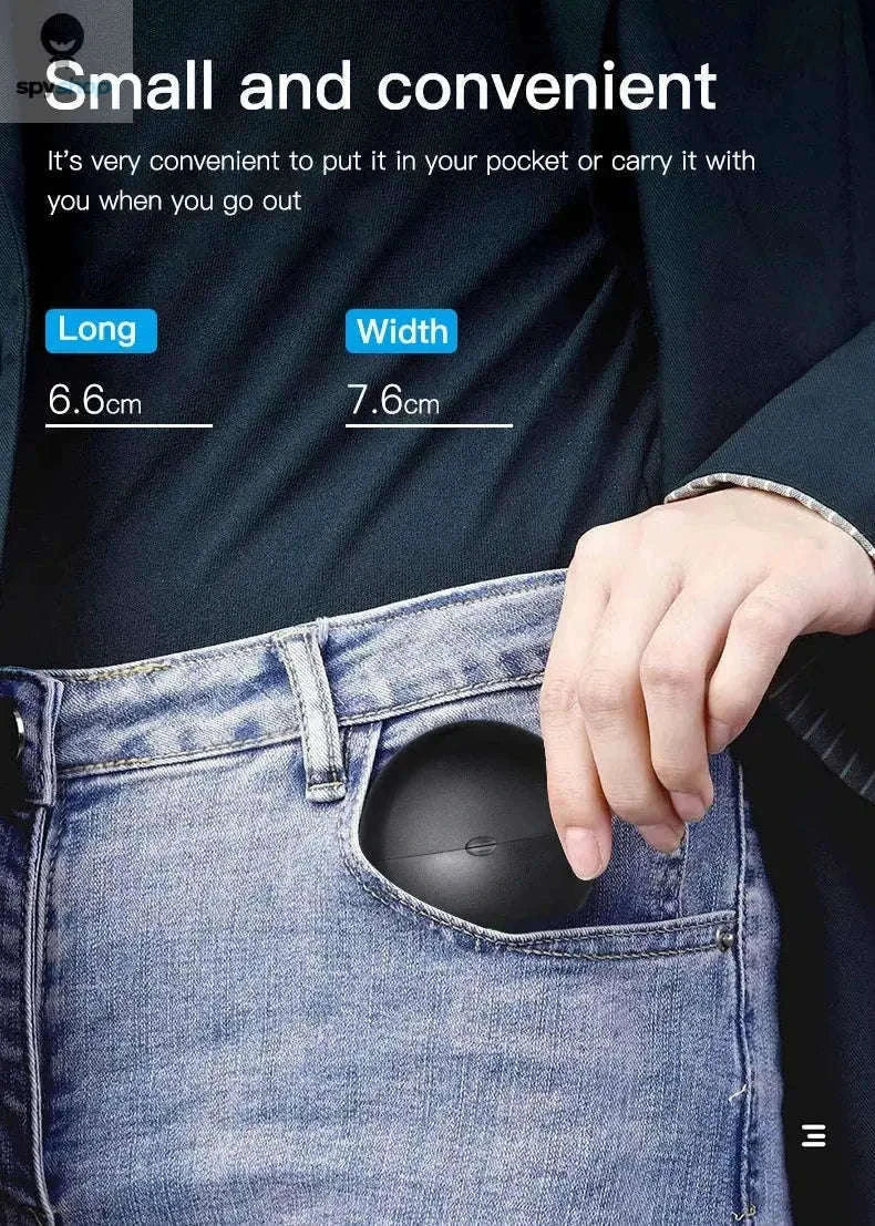 Portable Rechargeable Hearing Aid for Clear Daily Conversations-White-Blue
