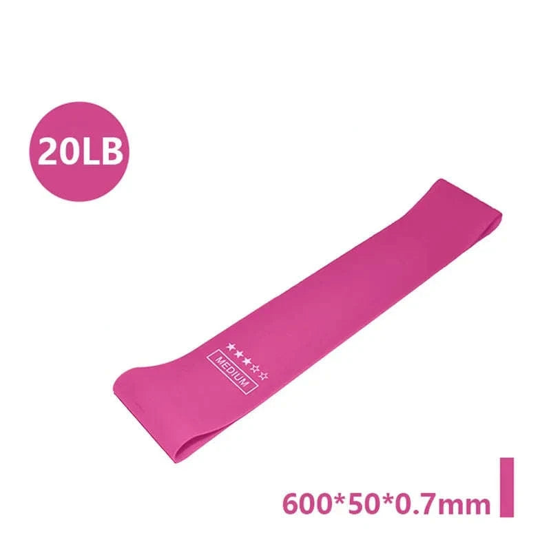 Portable Rubber Resistance Bands-Cherry Powder