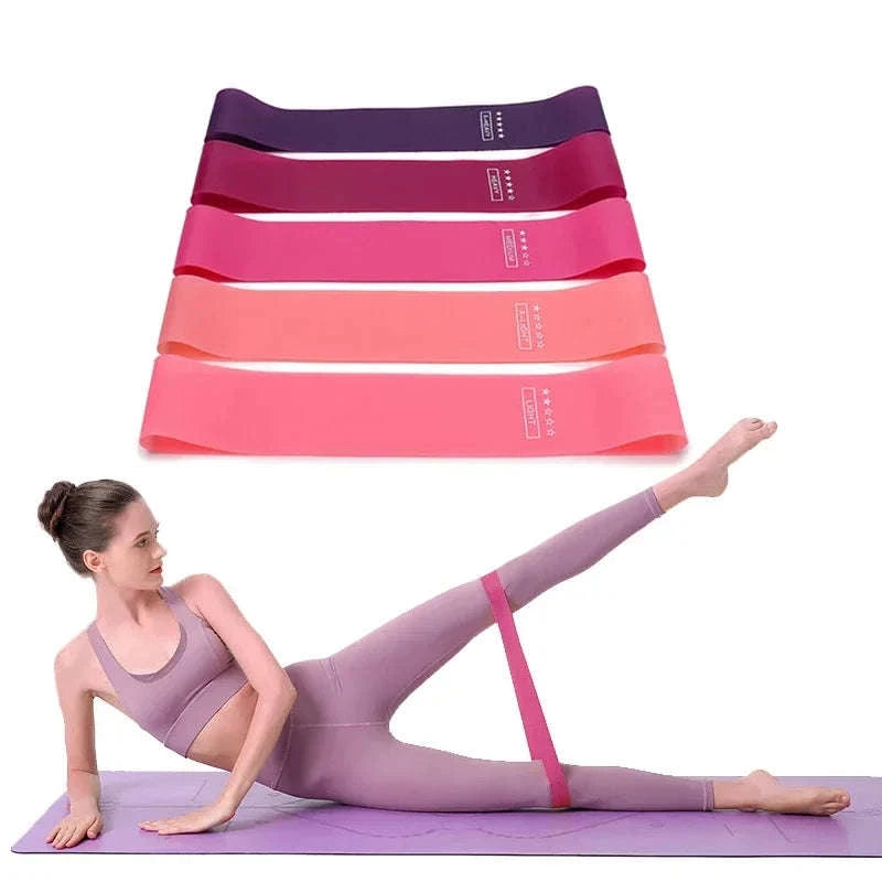 Portable Rubber Resistance Bands-Cherry Powder