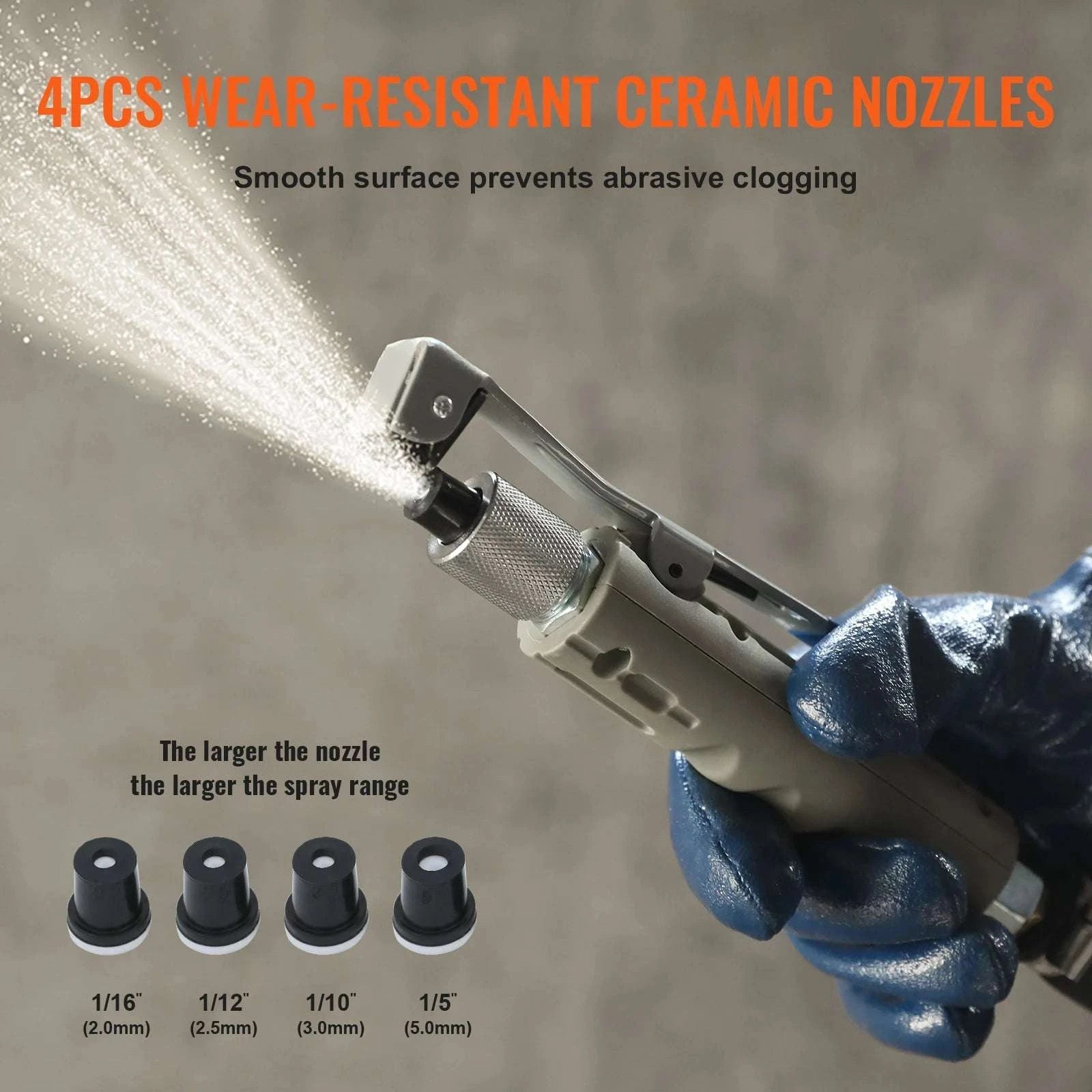 Portable Sand Blaster Kit 5–20 Gallon 60–110 PSI Rust Paint Removal-10 Gallon / Poland