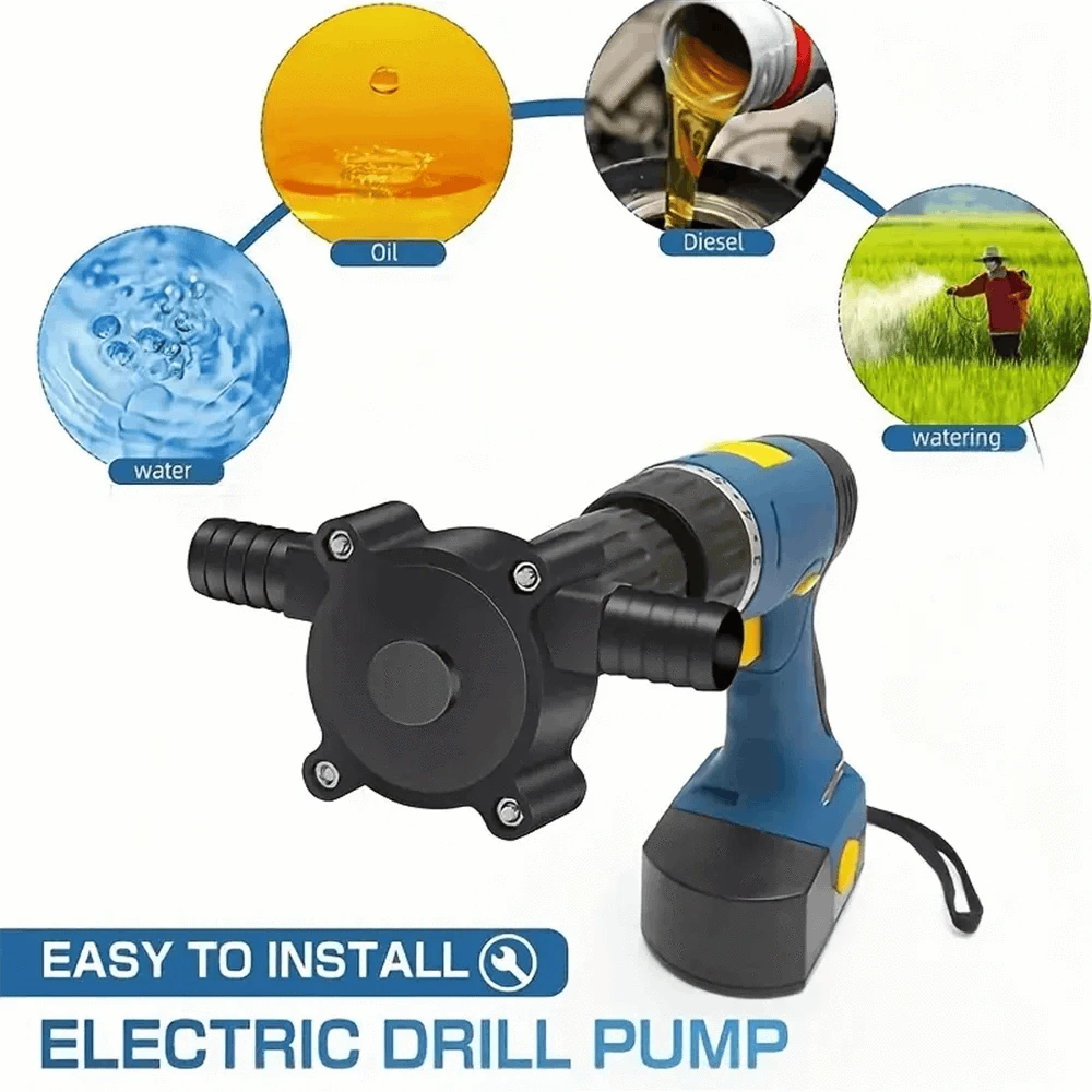 Portable Self-Priming Drill Pump for Liquid Transfer-Other / 1PC
