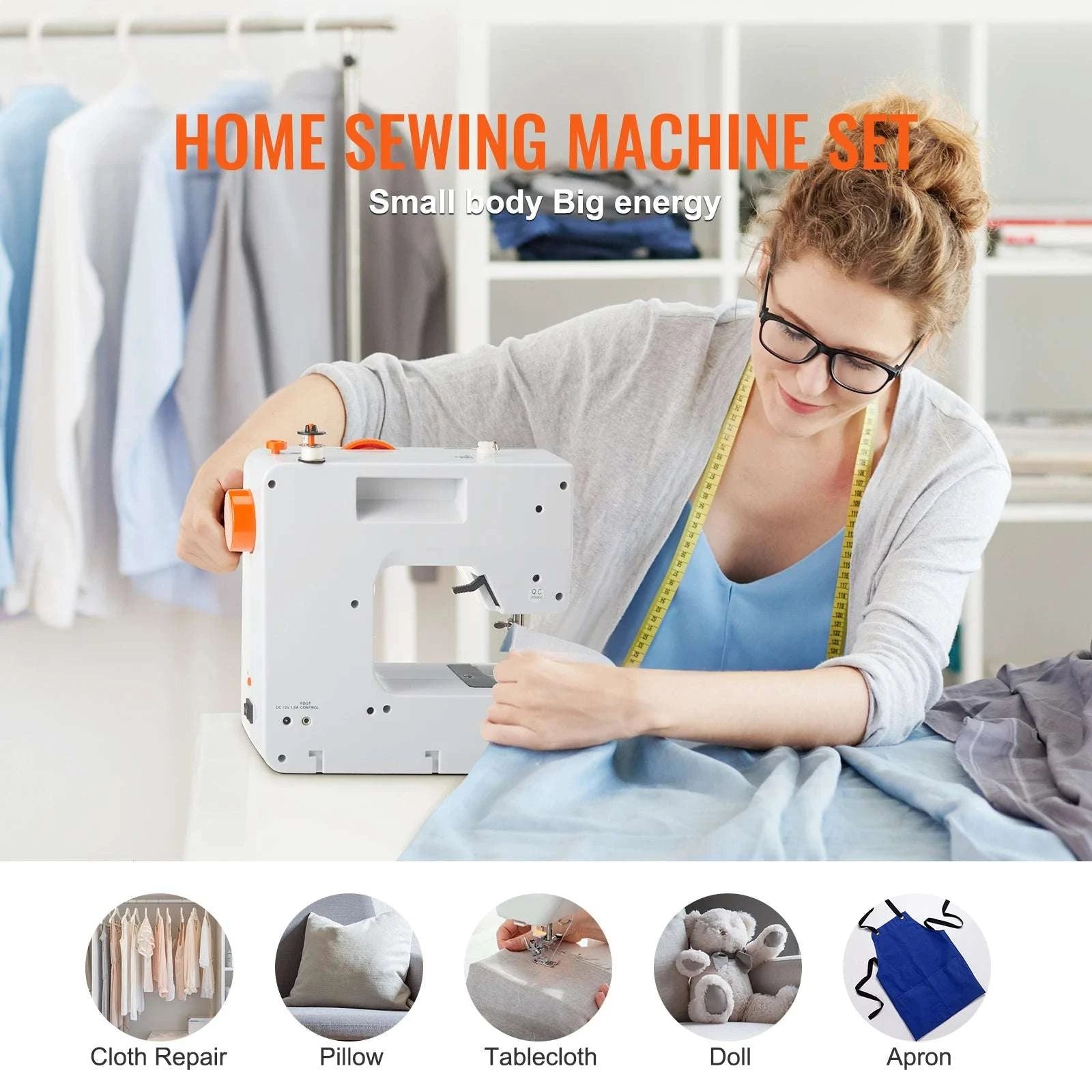 Portable Sewing Machine with 38 Stitches & Dual Speed Control-38 Stitches / United States