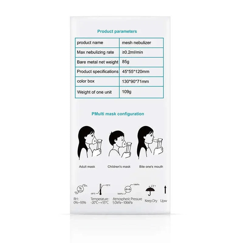 Portable Silent Mesh Nebulizer for Adults and Children-Type 1