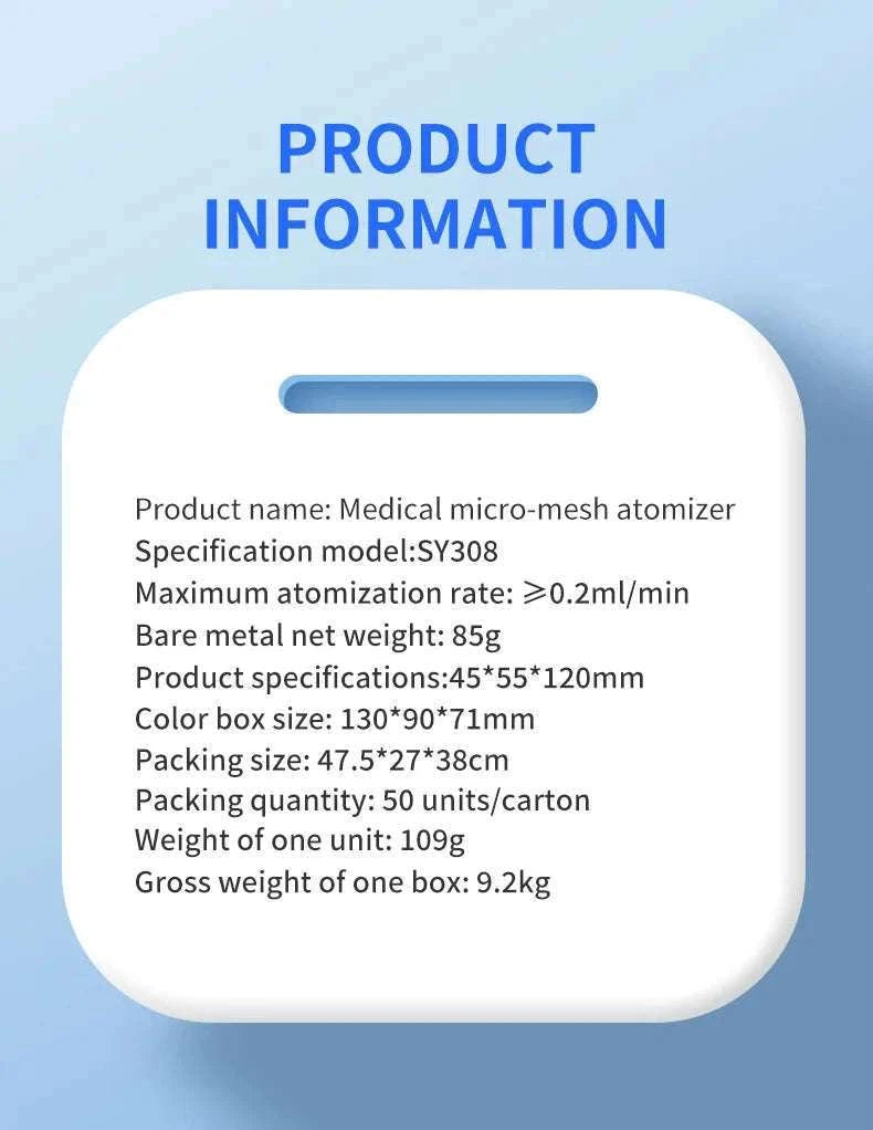 Portable Silent Mesh Nebulizer for Adults and Children-Type 1