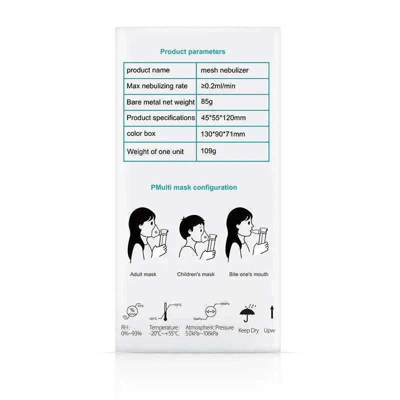 Portable Silent Mesh Nebulizer for Adults and Children-Type 1