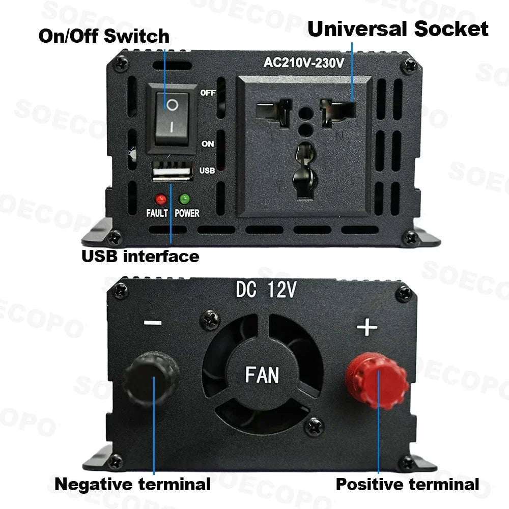 Portable Solar Power Kit 7000W Peak Inverter with 600W Panels-220V Solar Set