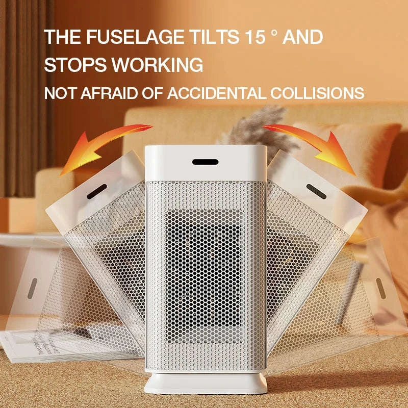 Portable Space Heater with PTC Ceramic Fast Heating and Oscillation-white / EU