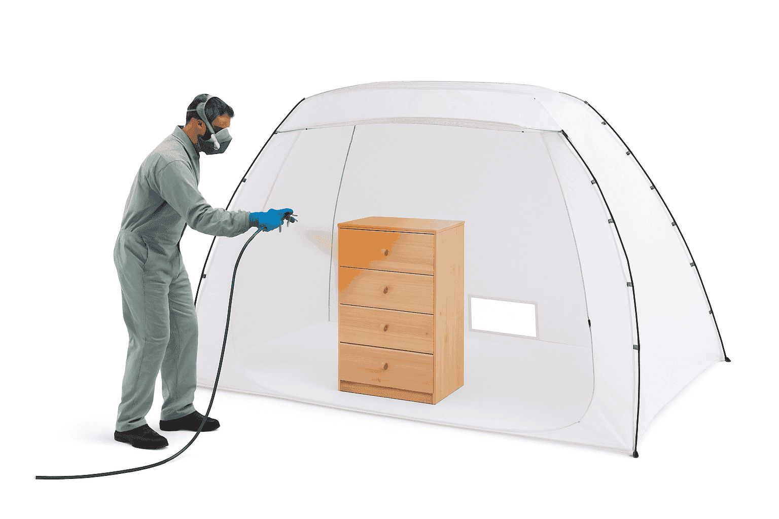 Portable Spray Paint Tent Booth for DIY Furniture & Projects-7.5x5.2x5.2ft / United States