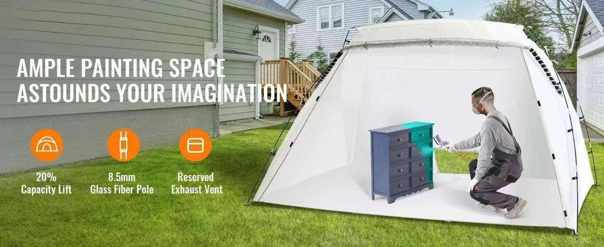 Portable Spray Paint Tent Booth for DIY Furniture & Projects-7.5x5.2x5.2ft / United States