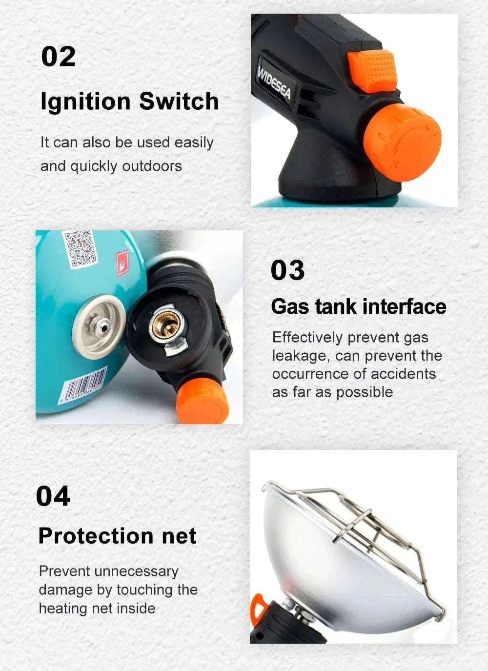 Portable Stainless Steel Camping Heater-WSHT-002