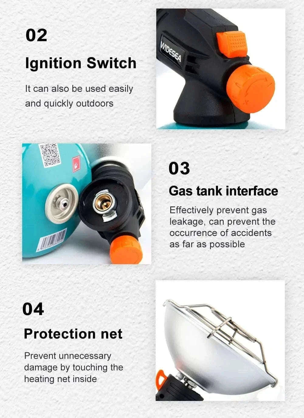 Portable Stainless Steel Camping Heater-WSHT-002