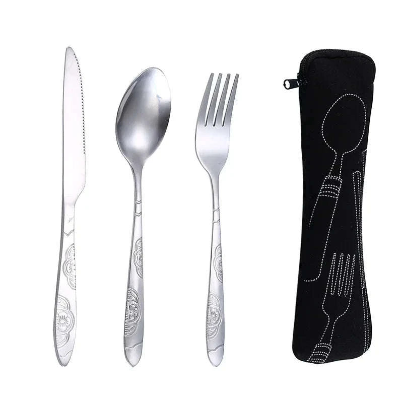 Portable Stainless Steel Travel Cutlery Set-2