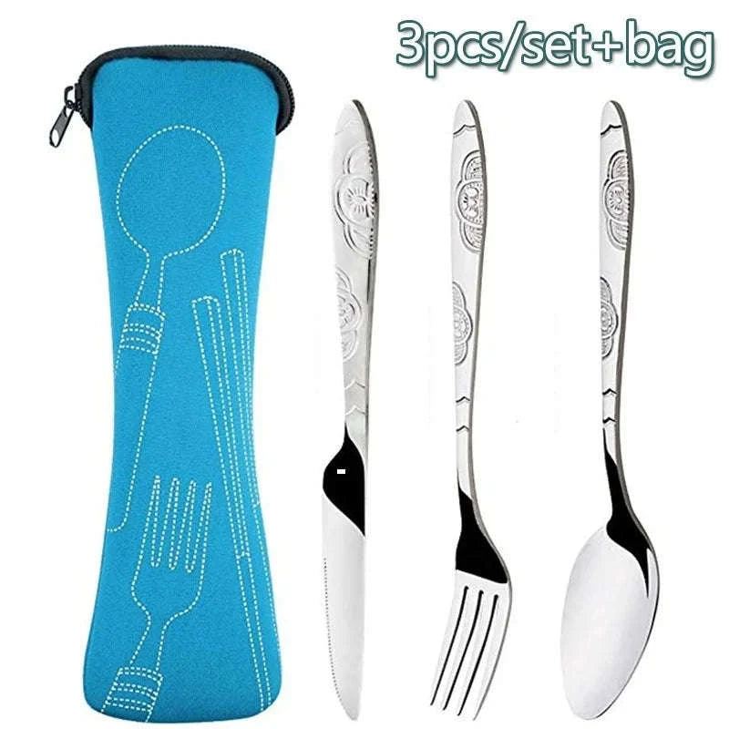 Portable Stainless Steel Travel Cutlery Set-2