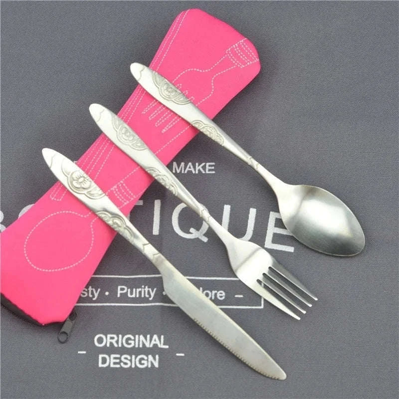 Portable Stainless Steel Travel Cutlery Set-2