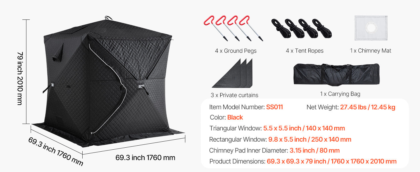 SuccéBuy Tente de sauna d’extérieur Pro Portable vapeur et sauna sec pour 4 personnes, tissu Oxford lourd et acier au carbone pour camping et maison