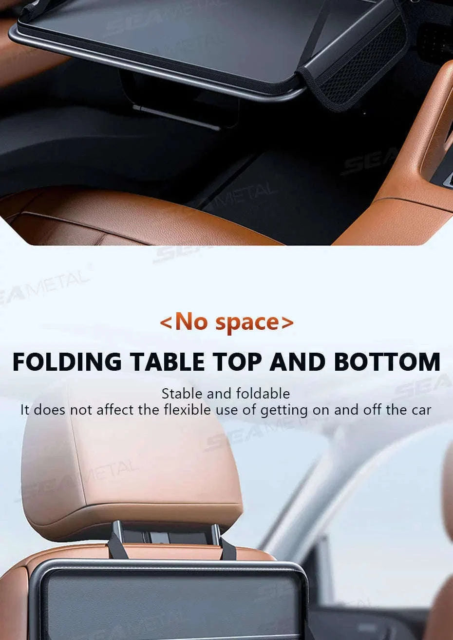 Portable Steering Wheel Foldable Tray with Multi-Pocket Storage-1 pc