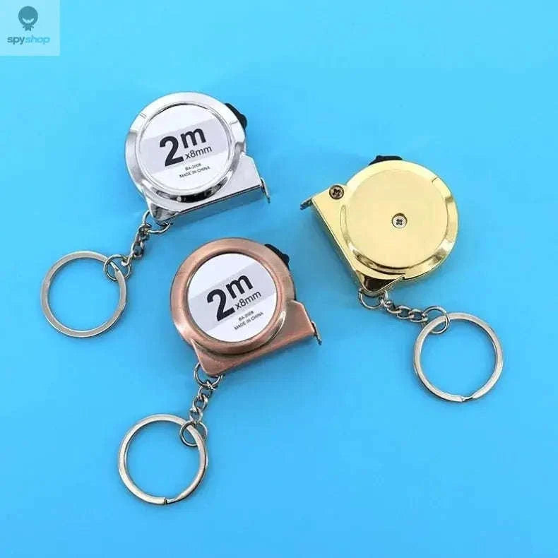 Portable Tape Measure – Compact Keychain Tool for Everyday Precision-bronze-coloured 2m
