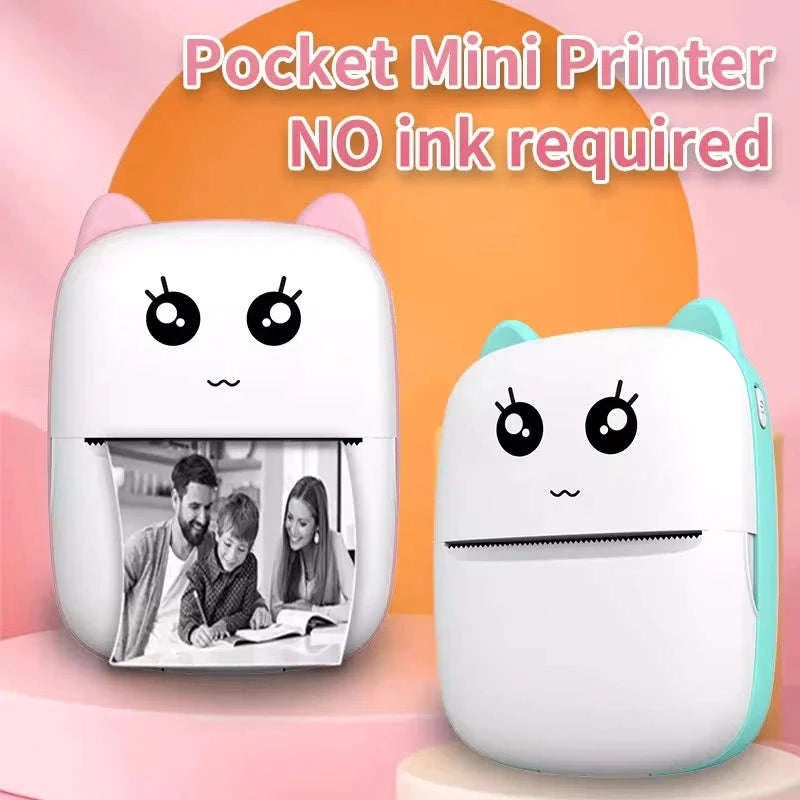 Portable Thermal Printer Mini Photo Label Printer 58mm-Printing paper-3pcs / Other