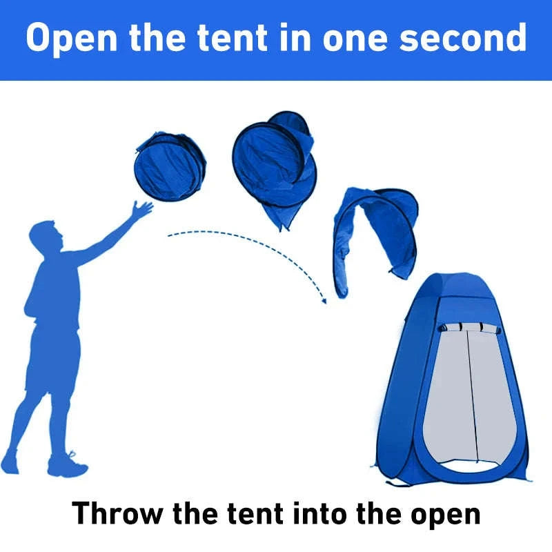 Portable Toilet Kit with Pop Up Privacy Tent for Camping-Toilet kit