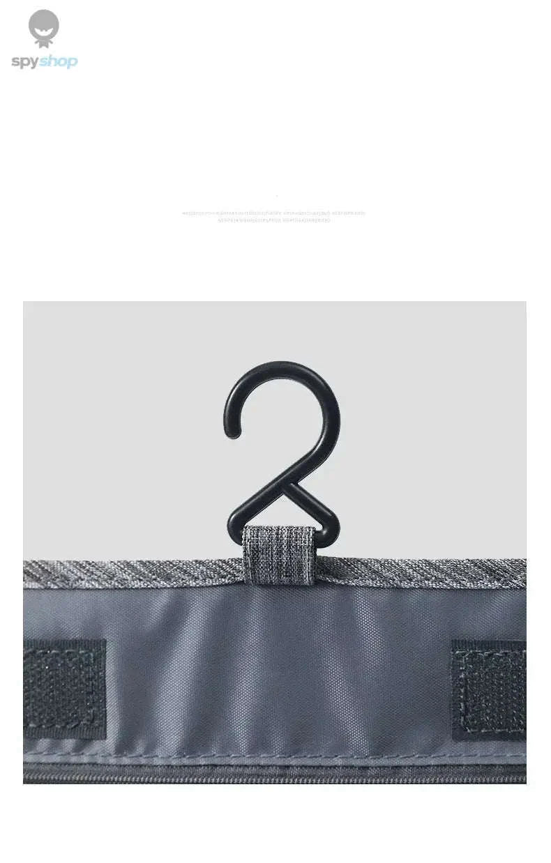 Portable Travel Toiletry Bag – Oxford Fabric, Organized Storage, Hanging Design-Blue