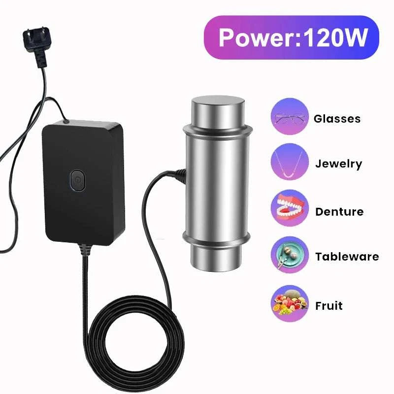 Portable Ultrasonic Cleaner for Laundry, Jewelry, Glasses & Produce-