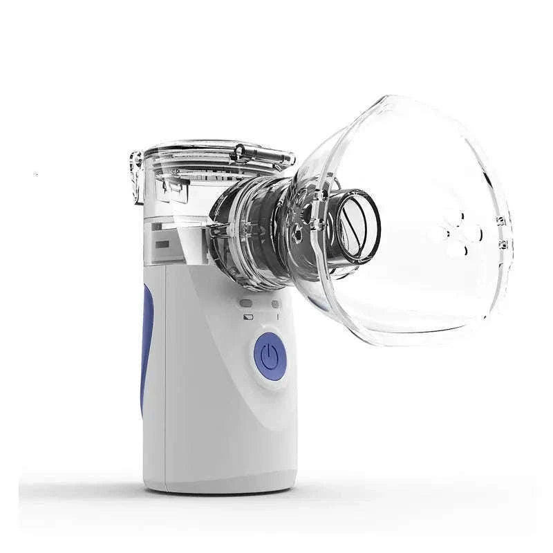 Portable Ultrasonic Mesh Nebulizer for Adults & Kids, Silent Handheld Inhaler-In-001-blue / China Mainland