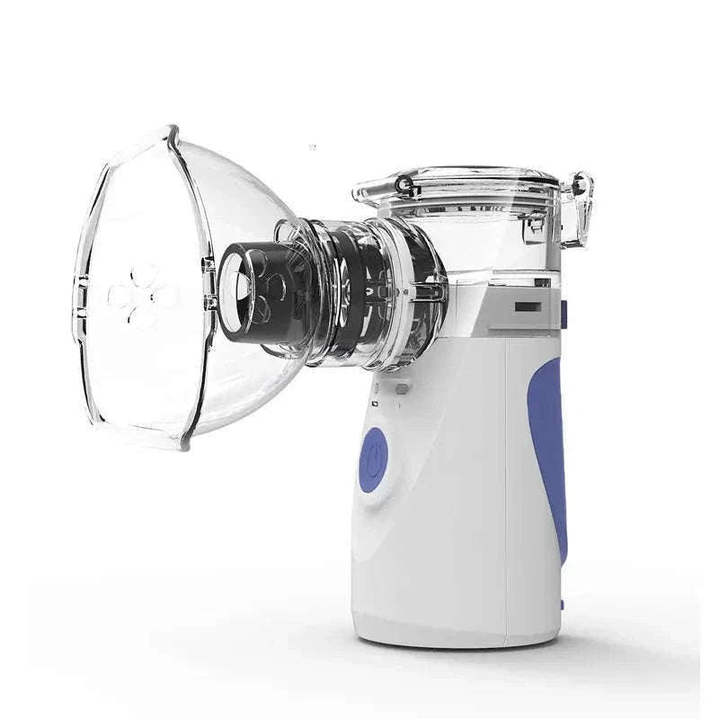 Portable Ultrasonic Mesh Nebulizer for Adults & Kids, Silent Handheld Inhaler-In-001-blue / China Mainland