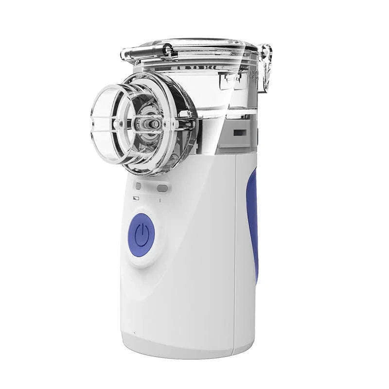 Portable Ultrasonic Mesh Nebulizer for Adults & Kids, Silent Handheld Inhaler-In-001-blue / China Mainland