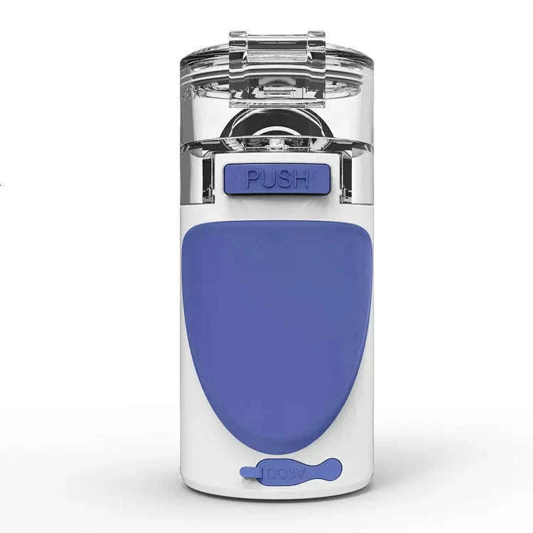 Portable Ultrasonic Mesh Nebulizer for Adults & Kids, Silent Handheld Inhaler-In-001-blue / Russian Federation