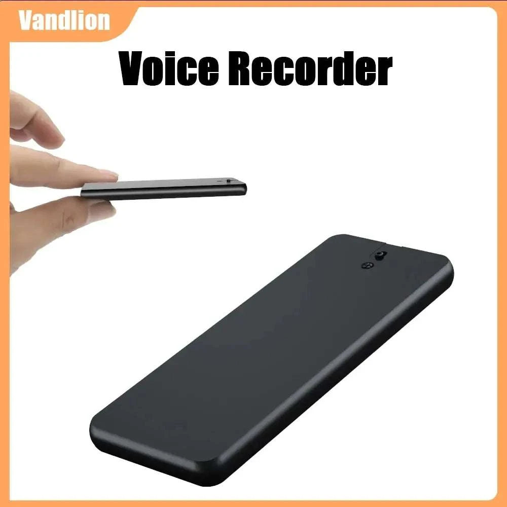 Portable Voice Recorder 192kbps WAV with 1100mAh Battery-black / 64 GB