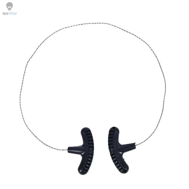 Portable Wire Saw for Camping, Survival, and Outdoor Cutting-Black