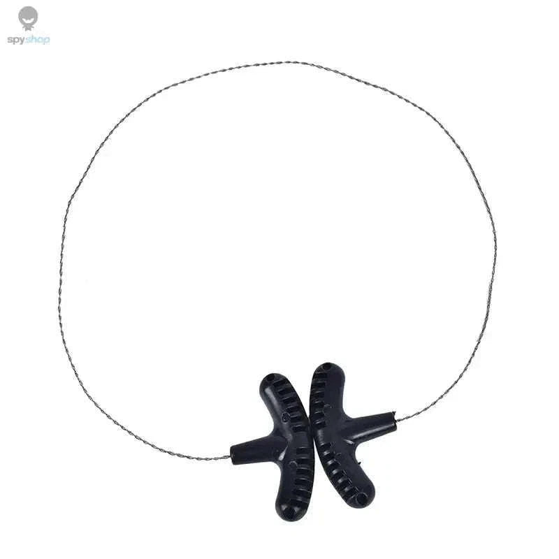 Portable Wire Saw for Camping, Survival, and Outdoor Cutting-Black