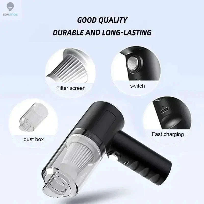 Portable Wireless Car Vacuum Cleaner for Fast, Easy Cleanups-Default Title
