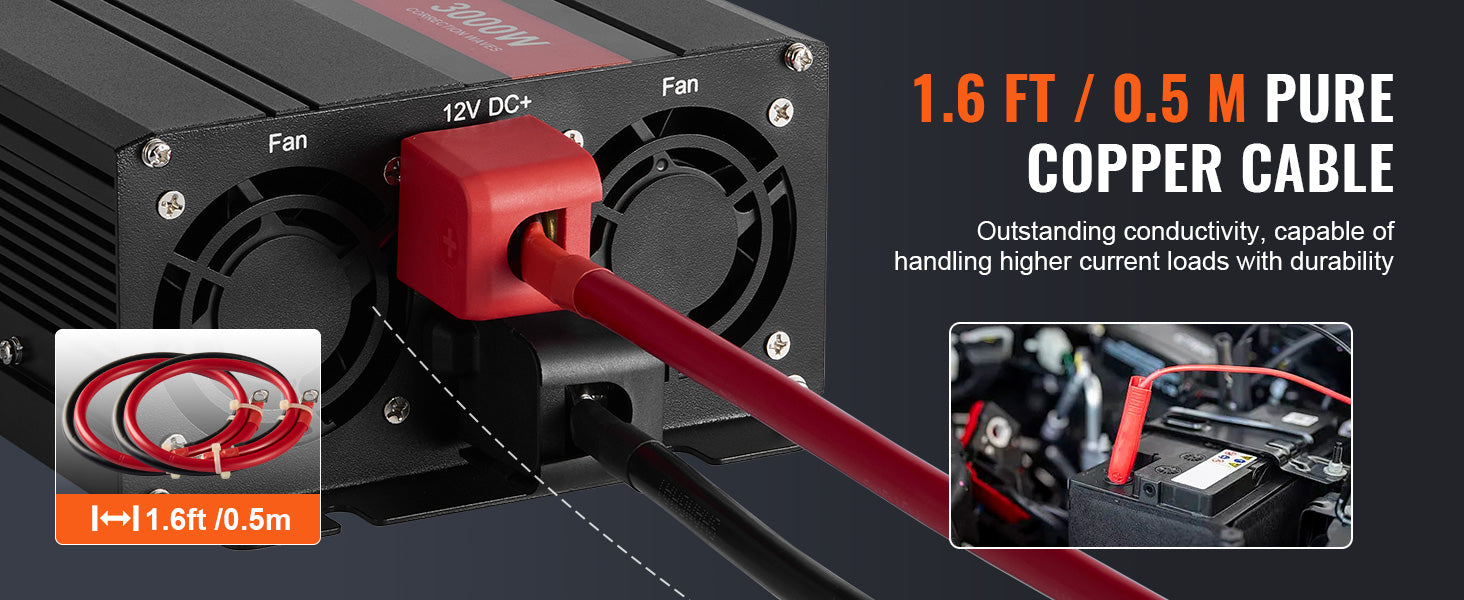 Inverter snage s modificiranim sinusnim valom 1500W–5000W za kućnu i putnu upotrebu