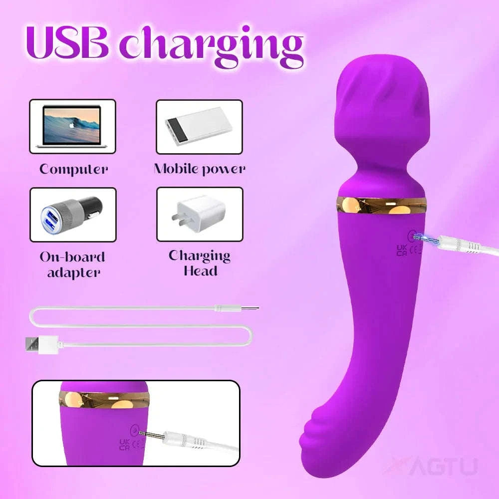 Powerful Ava Bar Vibrator Wand for Intense Dual Stimulation-AV033-RD-BOX / China Mainland