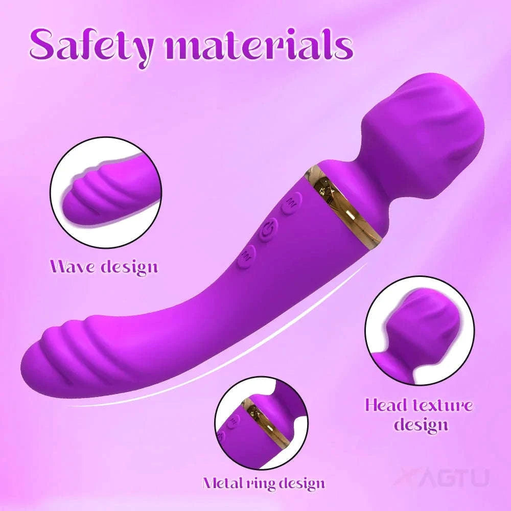Powerful Ava Bar Vibrator Wand for Intense Dual Stimulation-AV033-RD-BOX / China Mainland