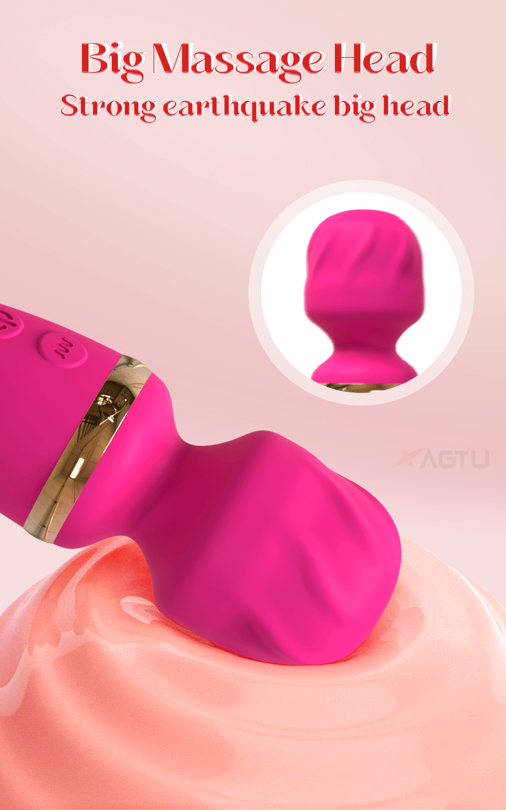 Powerful Ava Bar Vibrator Wand for Intense Dual Stimulation-AV033-RD-BOX / China Mainland