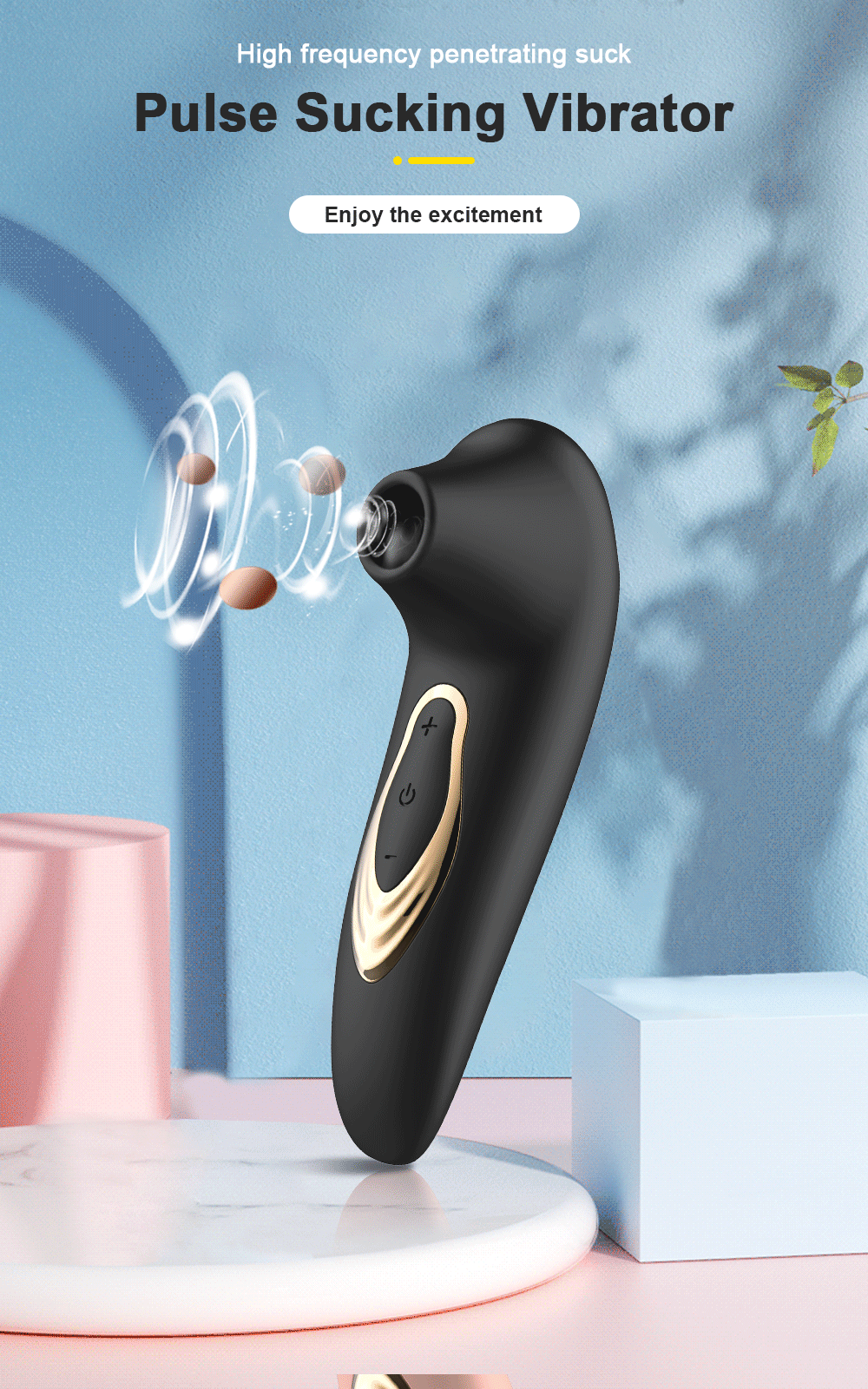 Powerful Clitoral Sucking Vibrator for Women-GM22-BK-BOX / CHINA