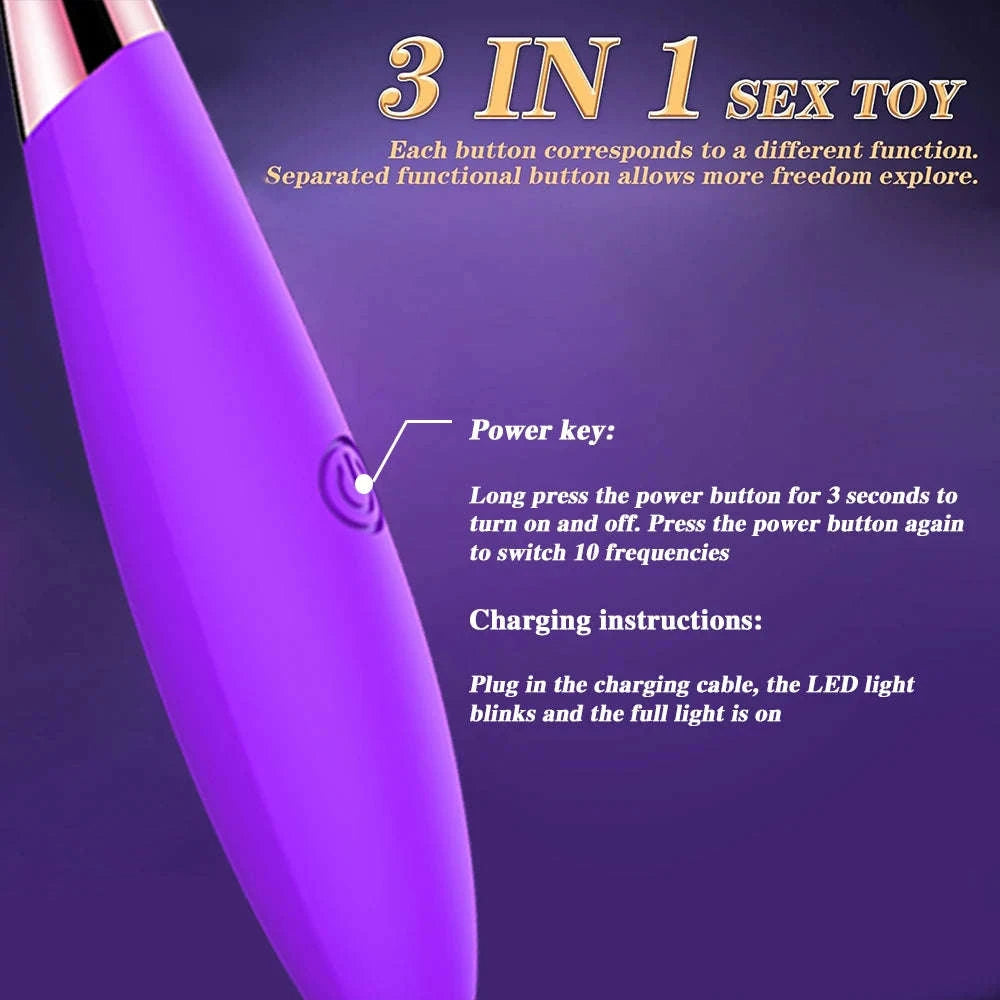 Powerful G-Spot Finger Vibrator for Women-A