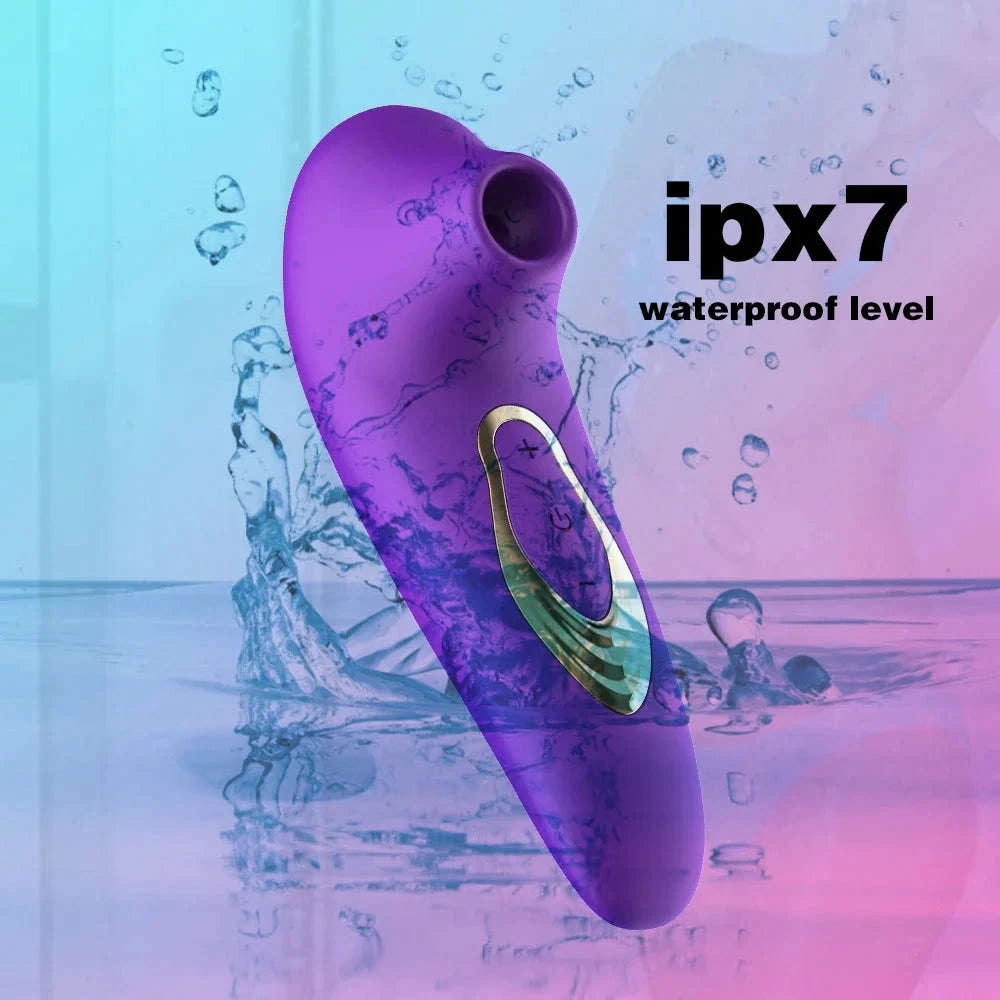 Powerful Oral Sucking Vibrator for Women-Purple-Box