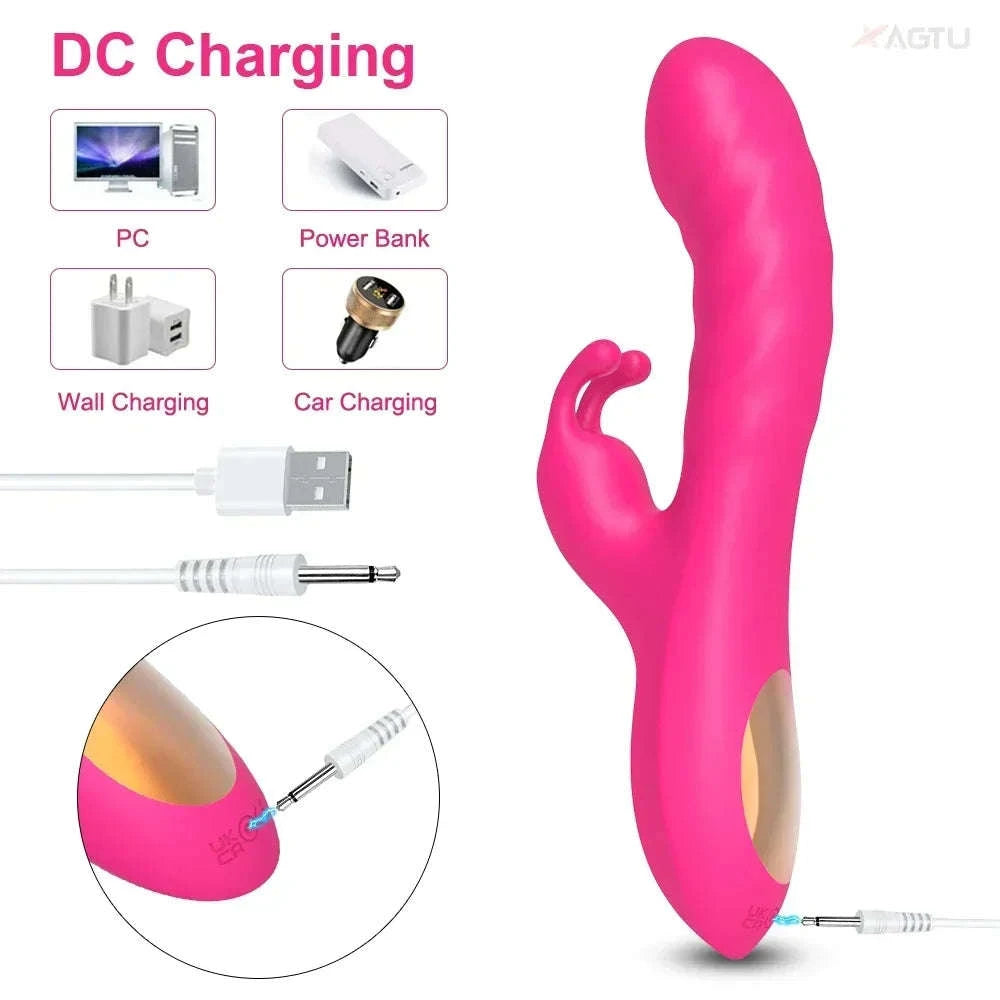 Powerful Rabbit Vibrator-red with box