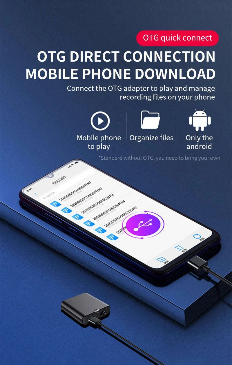 Powerful UltraThin Mini Sound Recorder-Q1 / 16 GB