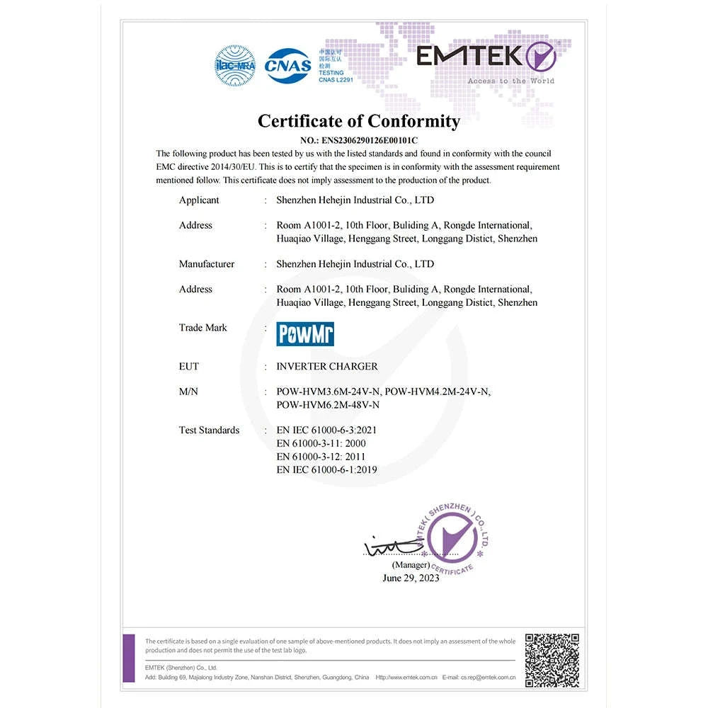 PowMr Hybrid Solar Inverter with MPPT Controller-2KVA 12V / 220-240V / france|No WIFI