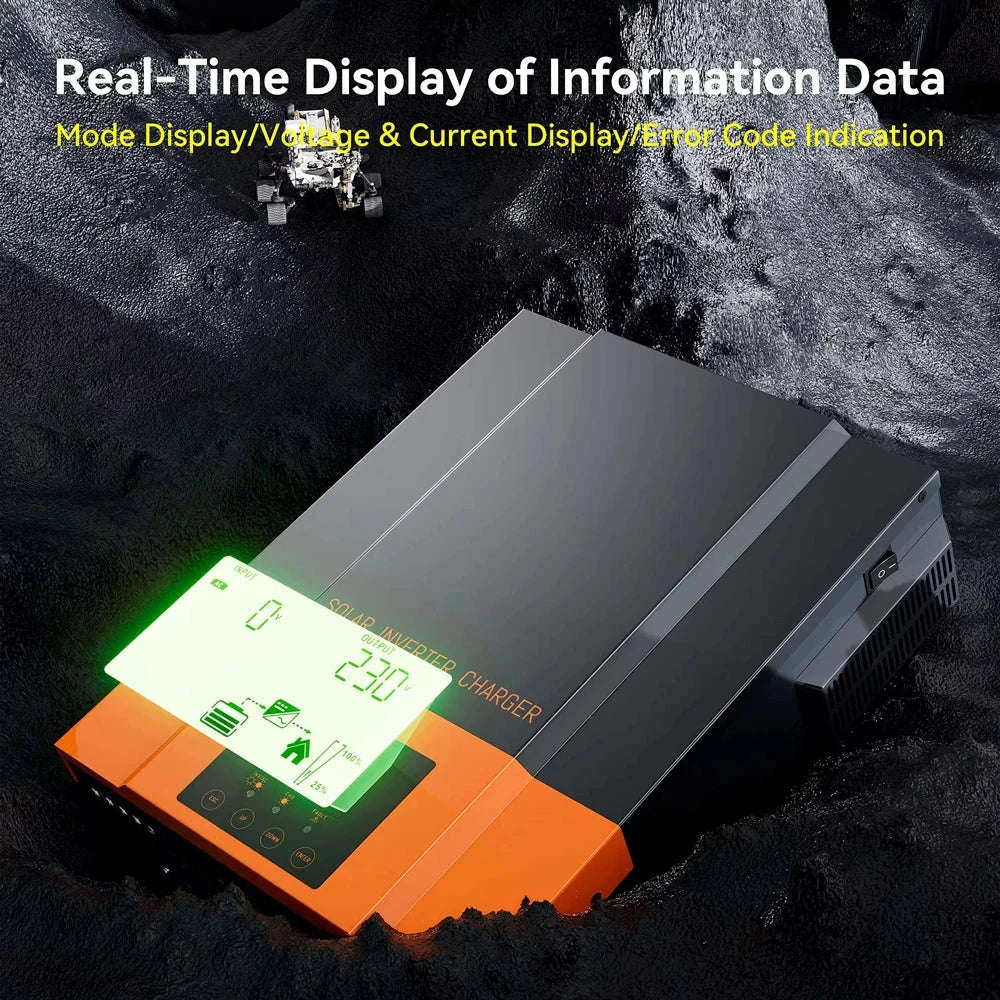 PowMr Hybrid Solar Inverter with MPPT Controller-2KVA 12V / 220-240V / france|No WIFI