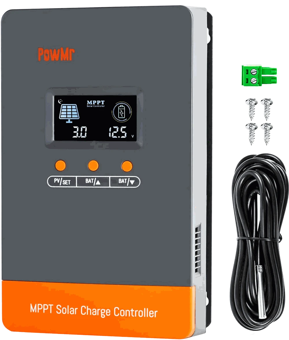 PowMr MPPT Solar Charge Controller for 12V–48V Systems-PWM 80A / france