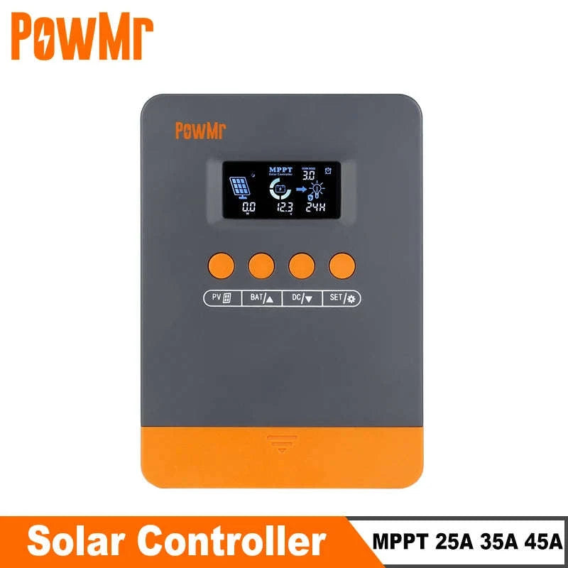 PowMr MPPT Solar Charger Controller 25A/35A/45A-MPPT 25A / 12V 24V / CHINA